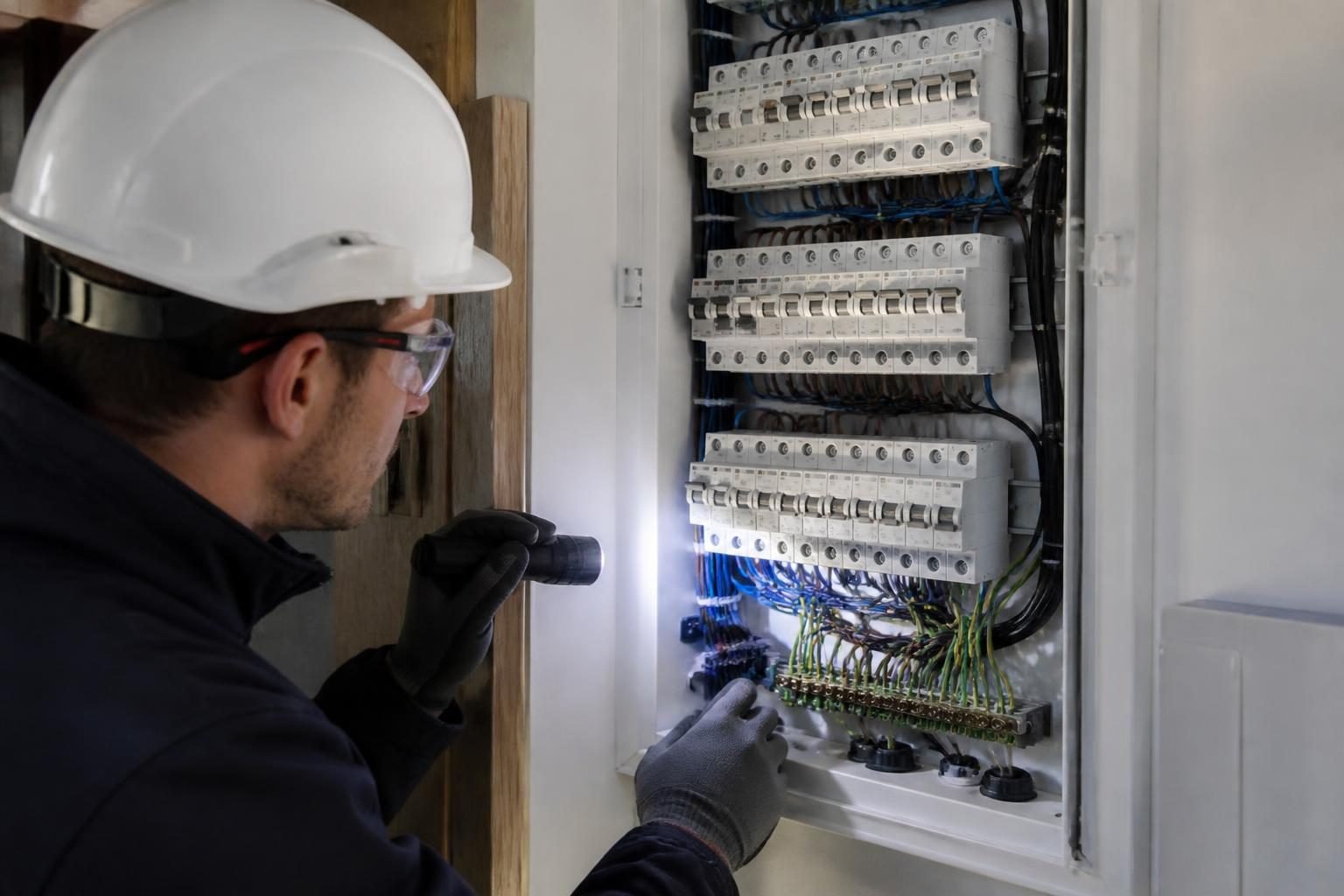 Inspection professionnelle d’un tableau électrique et de ses protections dans une habitation belge