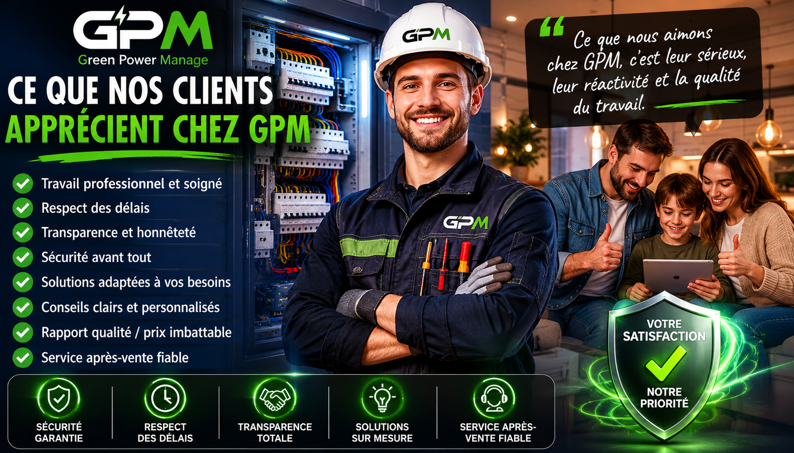 Pourquoi Green Power Manage est le partenaire idéal pour vos projets électriques